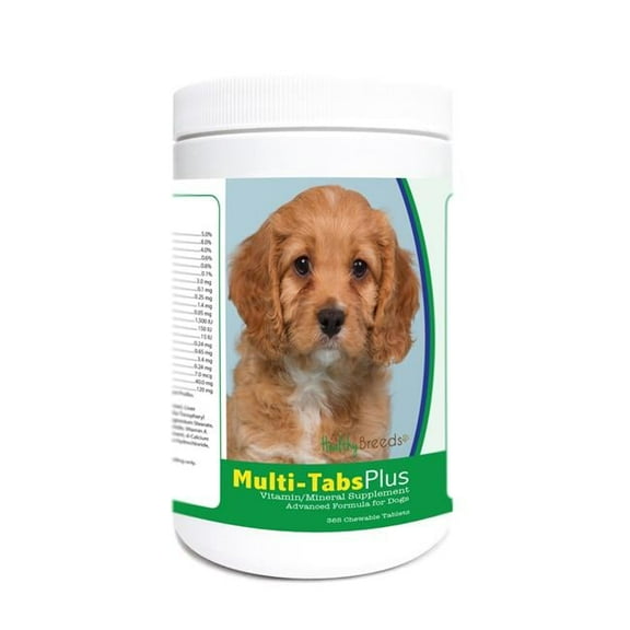 Healthy Breeds 840235177869 Cavapoo Multi-Tabs Plus Chewable Tablets - 365 Count