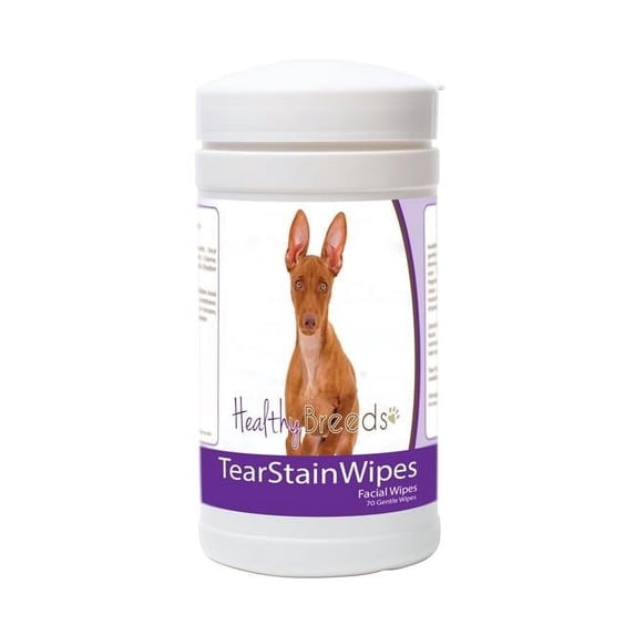 Healthy Breeds 840235178316 Cirneco Dell Etna Tear Stain Wipes - 70 Count