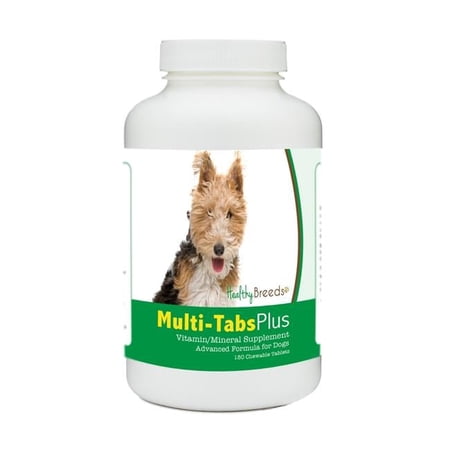 Healthy Breeds 840235179986 Wire Fox Terrier Multi-Tabs Plus Chewable Tablets - 180 Count