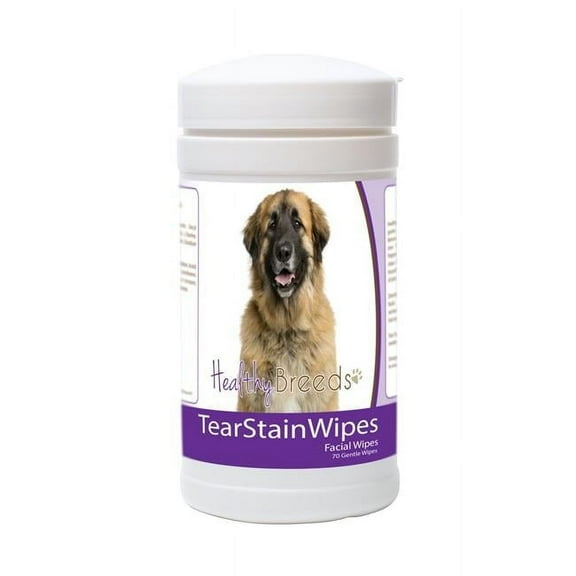 Healthy Breeds 840235180203 Leonberger Tear Stain Wipes - 70 Count