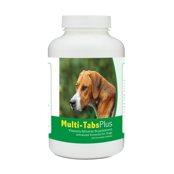 Healthy Breeds 840235180609 English Foxhound Multi-Tabs Plus Chewable Tablets - 180 Count