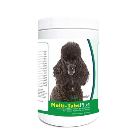 Healthy Breeds 840235181811 Poodle Multi-Tabs Plus Chewable Tablets - 365 Count