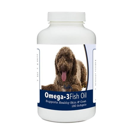 Healthy Breeds 840235184423 Spanish Water Dog Omega-3 Fish Oil Softgels, 180 Count