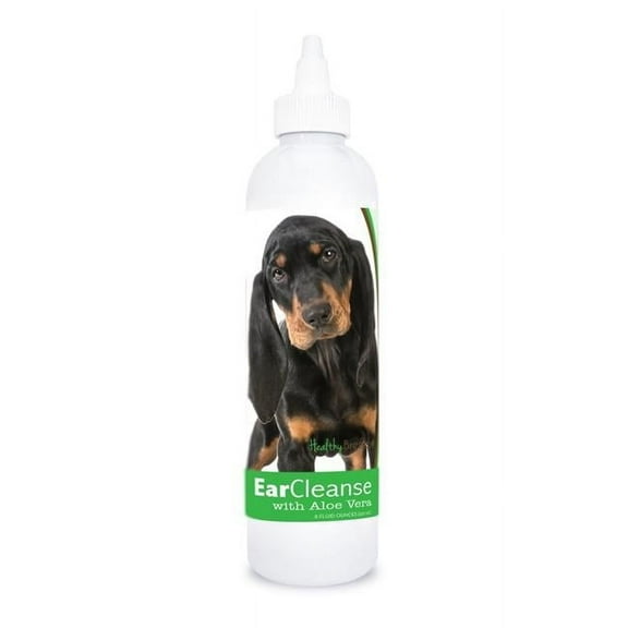 Healthy Breeds 840235197041 8 oz Coonhound Ear Cleanse with Aloe Vera Cucumber Melon - Black & Tan