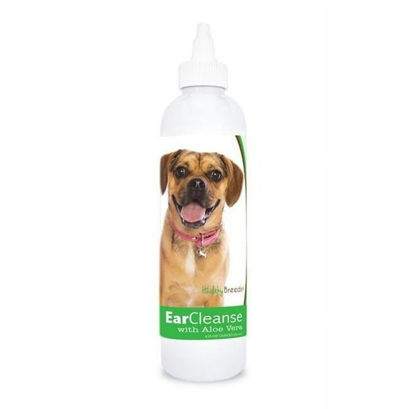 Healthy Breeds 840235197294 8 oz Puggle Ear Cleanse with Aloe Vera Cucumber Melon