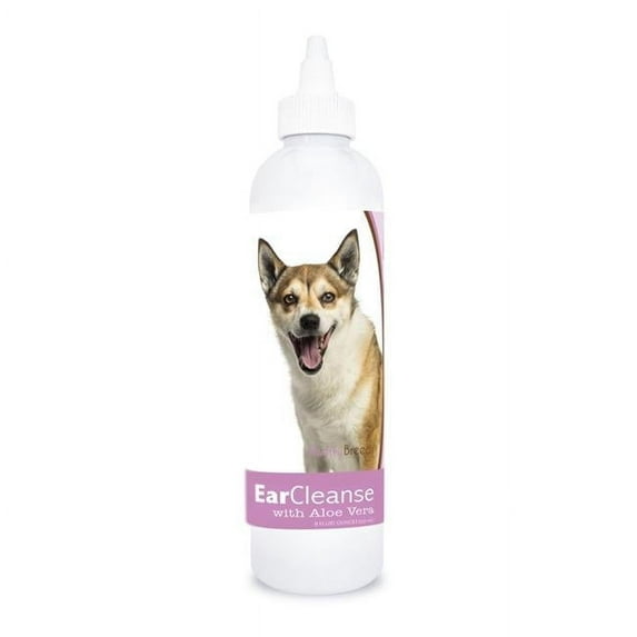 Healthy Breeds 840235198161 8 oz Norwegian Lundehund Ear Cleanse with Aloe Vera Sweet Pea & Vanilla