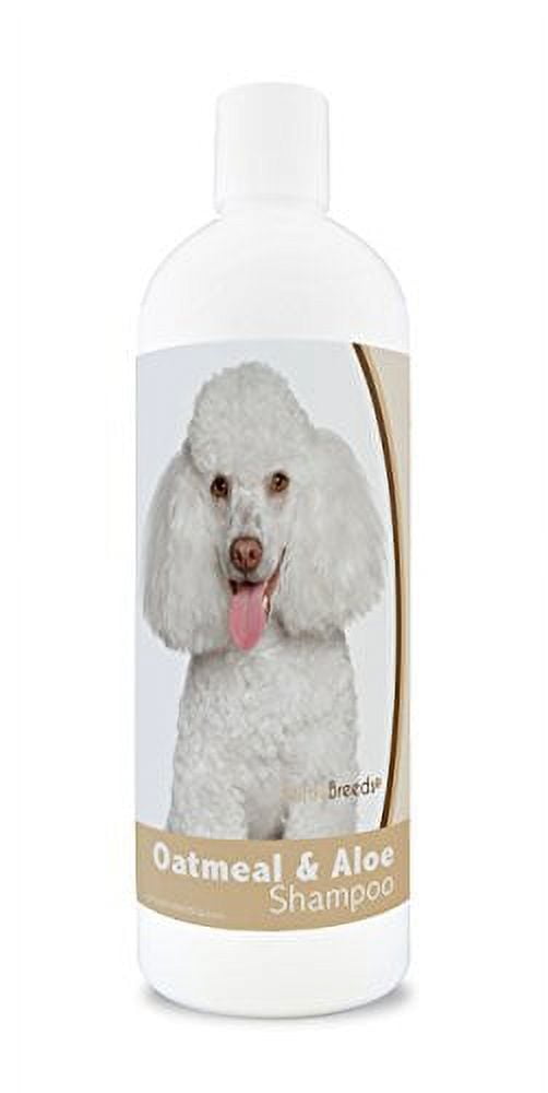 Healthy Breeds Aloe Oatmeal Dog Shampoo Flea and Tick for Toy Poodle Over 200 Breeds 16 oz Mild Gentle for Sensitive Skin Hypoallergenic