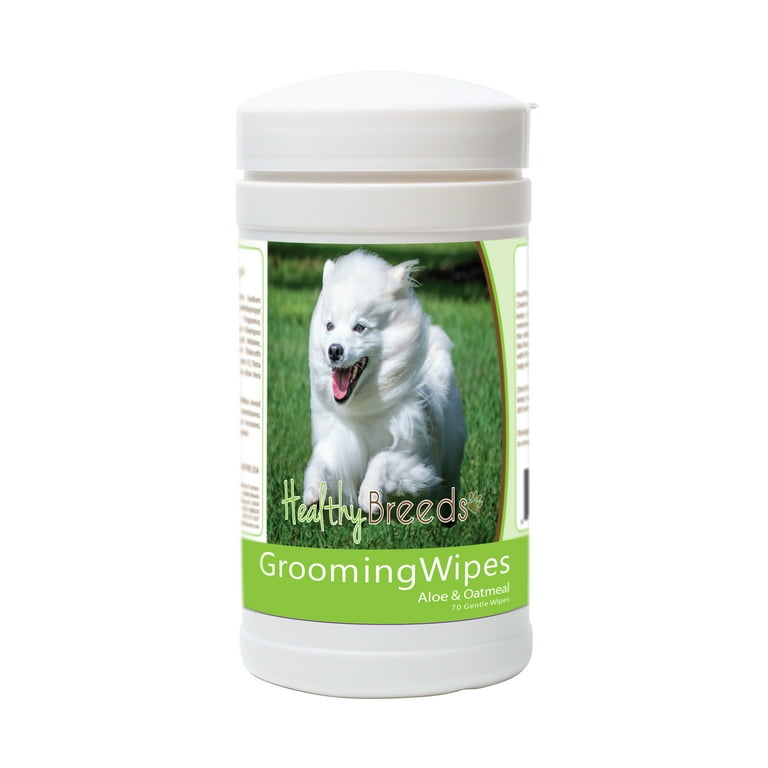 Healthy Breeds American Eskimo Dog Grooming Wipes 70 Count