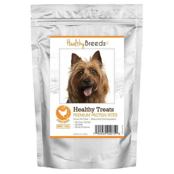 Healthy Breeds Australian Terrier Healthy Treats Premium Protein Bites Chicken Dog Treats 10 oz