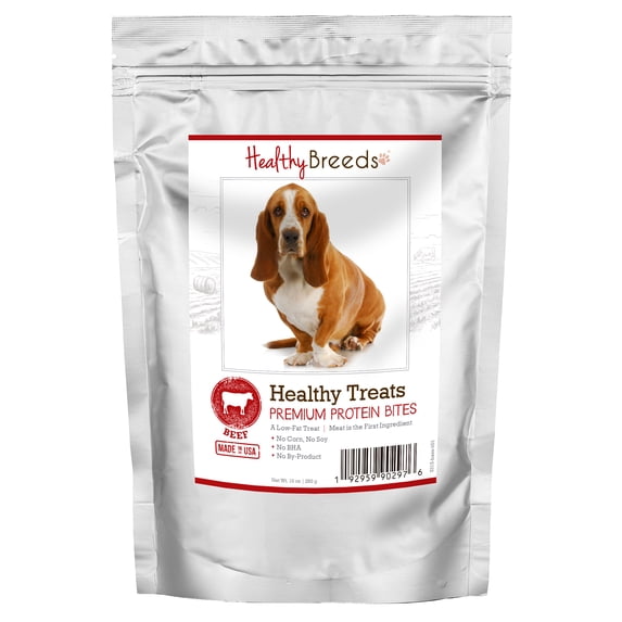 Healthy Breeds Basset Hound Healthy Treats Premium Protein Bites Beef 10 oz
