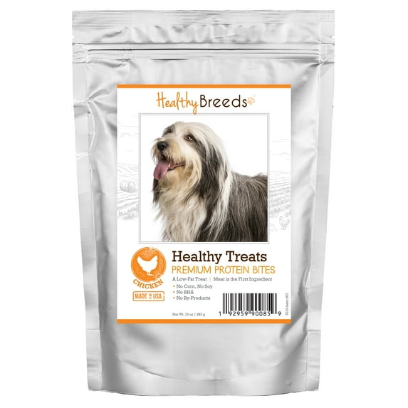 Healthy Breeds Bearded Collie Healthy Treats Premium Protein Bites Chicken Dog Treats 10 oz