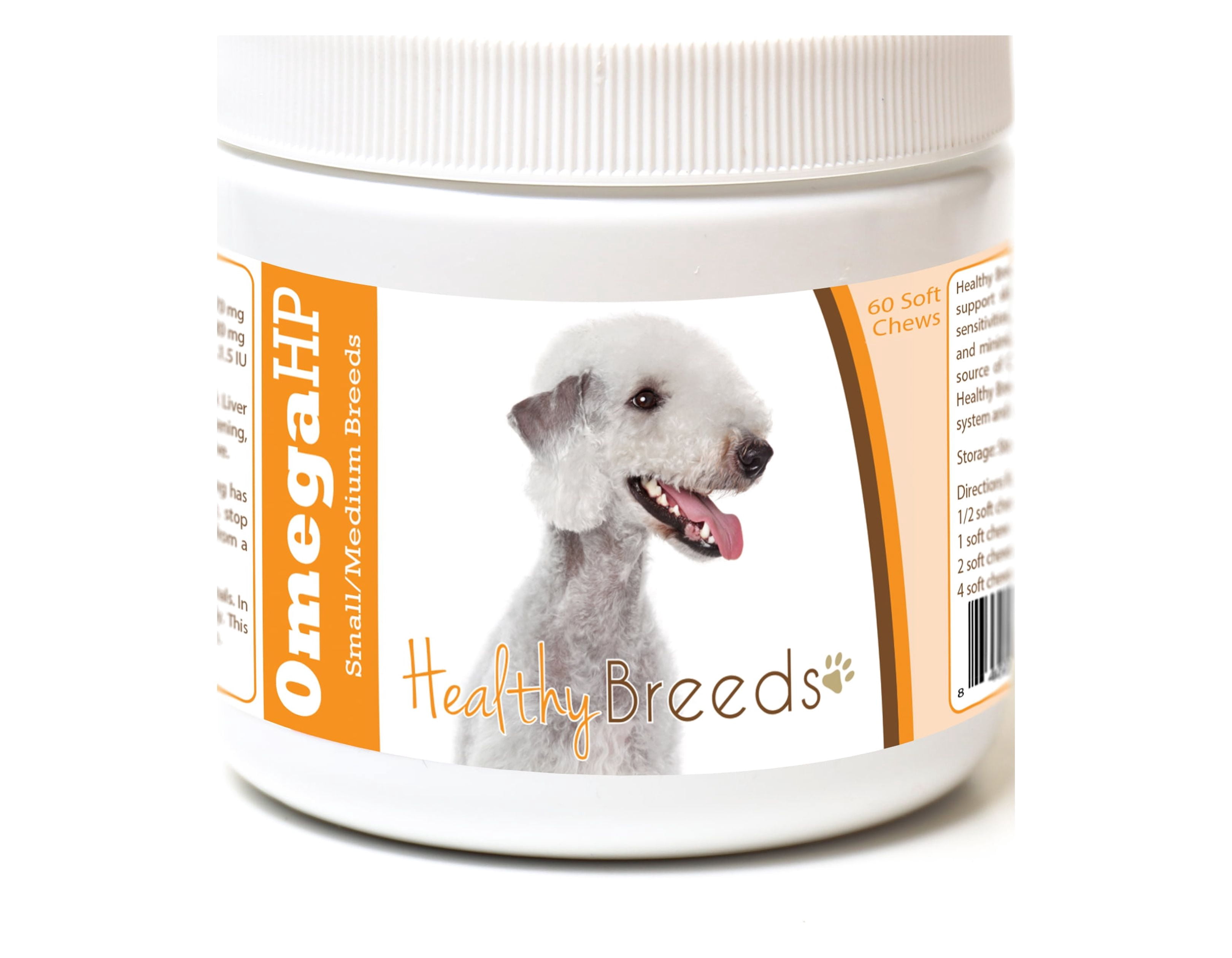 Healthy Breeds Bedlington Terrier Omega HP Fatty Acid Skin and Coat Support Soft Chews