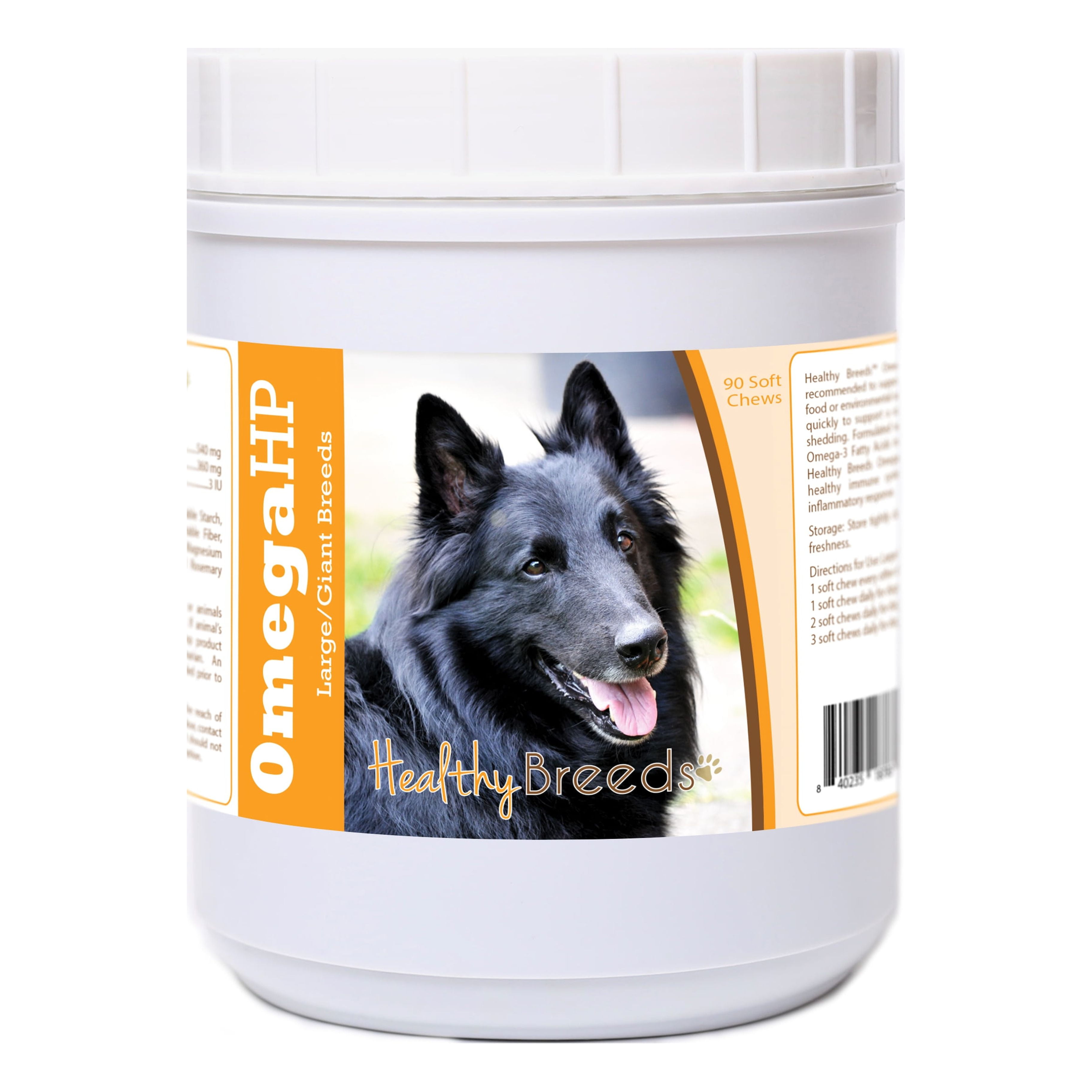 Healthy Breeds Belgian Sheepdog Omega HP Fatty Acid Skin and Coat Support Soft Chews