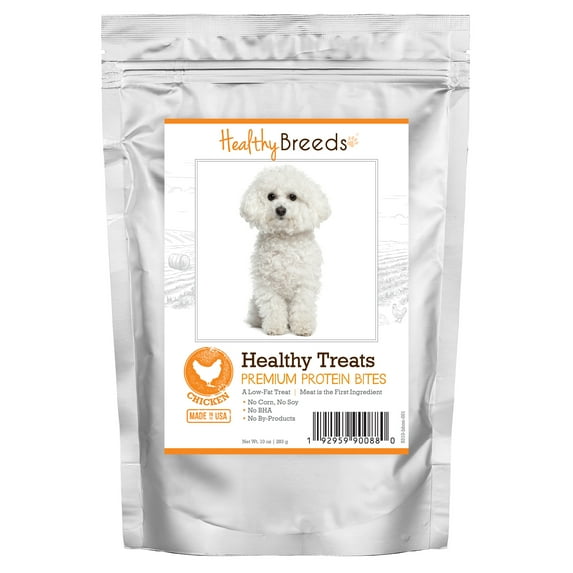 Healthy Breeds Bichon Frise Healthy Treats Premium Protein Bites Chicken Dog Treats 10 oz