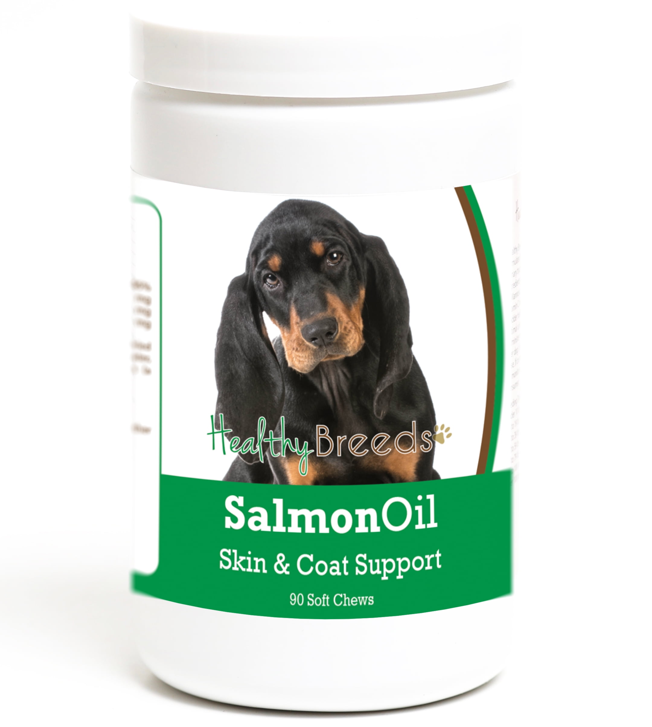 Healthy Breeds Black and Tan Coonhound Salmon Oil Soft Chews 90 Count