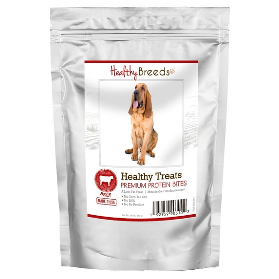 Healthy Breeds Bloodhound Healthy Treats Premium Protein Bites Beef 10 oz