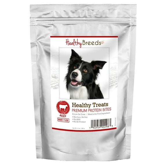 Healthy Breeds Border Collie Healthy Treats Premium Protein Bites Beef 10 oz