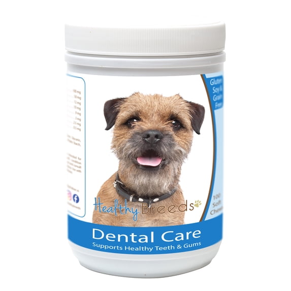 Healthy Breeds Border Terrier Breath Care Soft Chews for Dogs, 60 Count