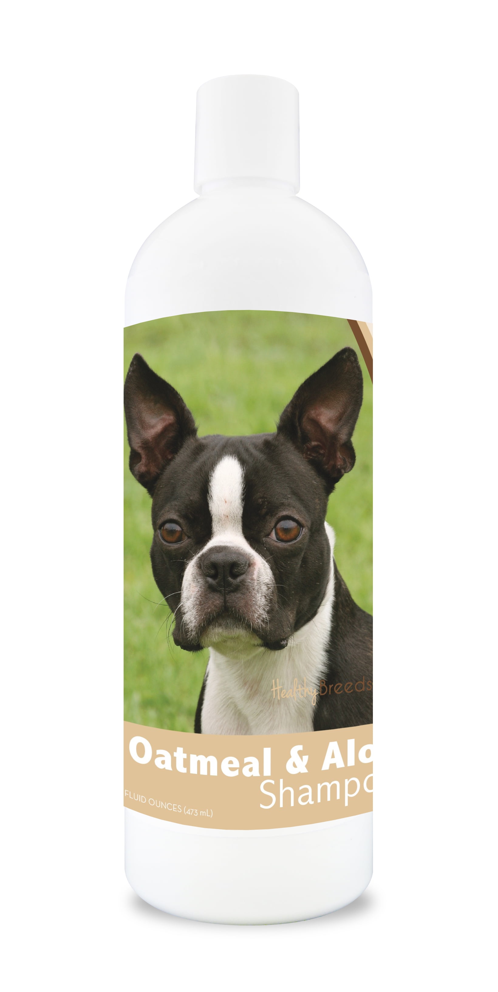 Healthy Breeds Boston Terrier Oatmeal Dog Shampoo with Aloe 16 oz