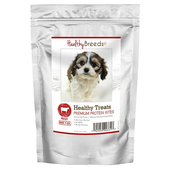 Healthy Breeds Cavachon Healthy Treats Premium Protein Bites Beef 10 oz
