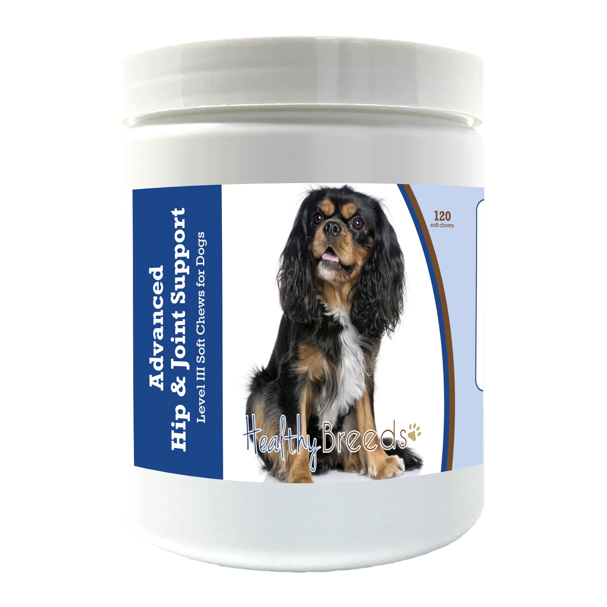 Healthy Breeds Cavalier King Charles Spaniel Advanced Hip & Joint Support Level III Soft Chews for Dogs 120 Count