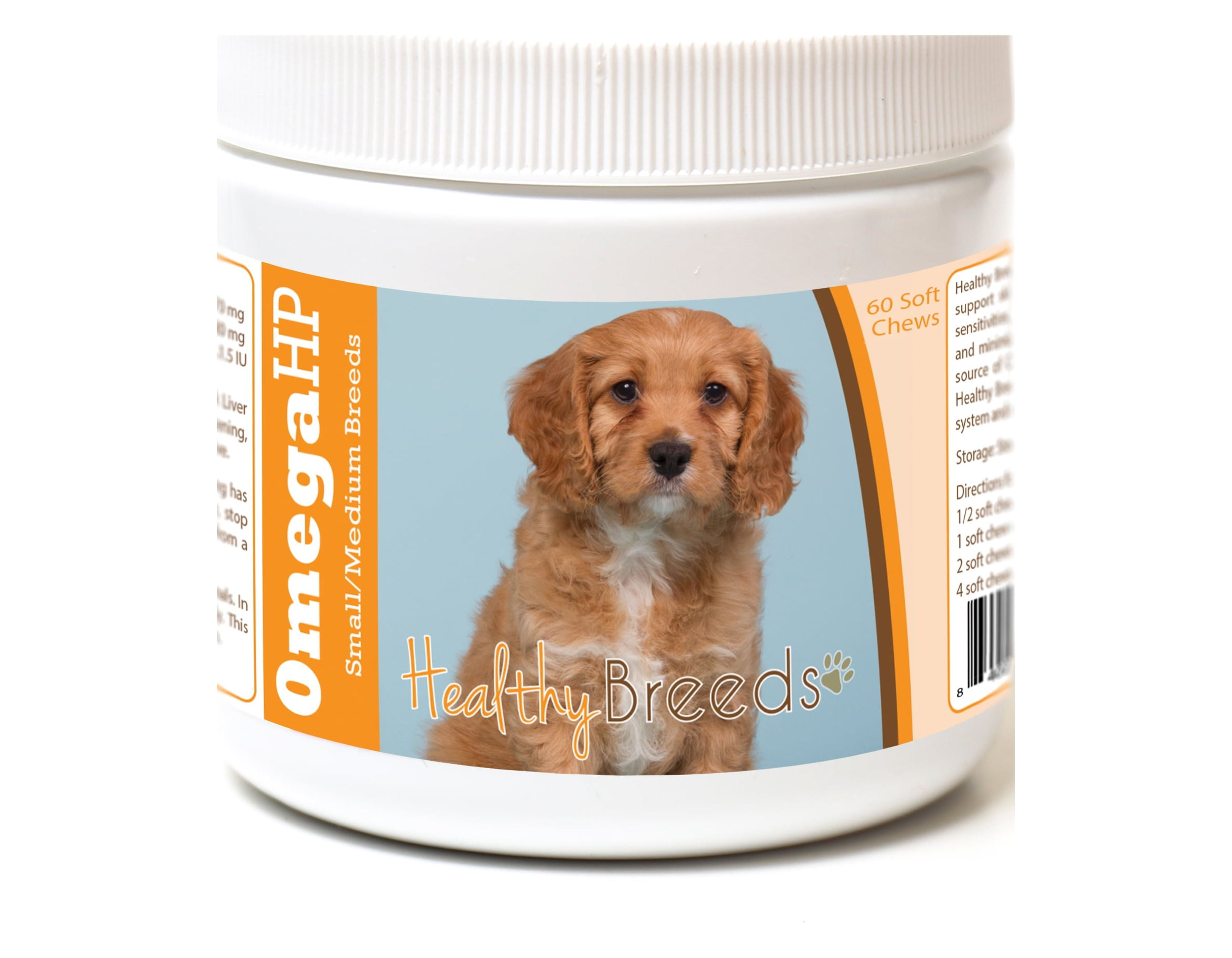 Healthy Breeds Cavapoo Omega HP Fatty Acid Skin and Coat Support Soft Chews