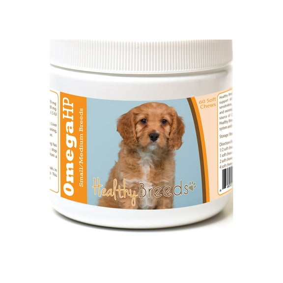 Healthy Breeds Cavapoo Omega HP Fatty Acid Skin and Coat Support Soft Chews