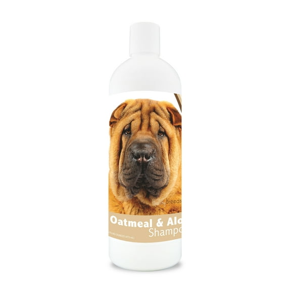 Healthy Breeds Chinese Shar Pei Oatmeal Dog Shampoo with Aloe 16 oz