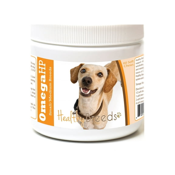 Healthy Breeds Chiweenie Omega HP Fatty Acid Skin and Coat Support Soft Chews