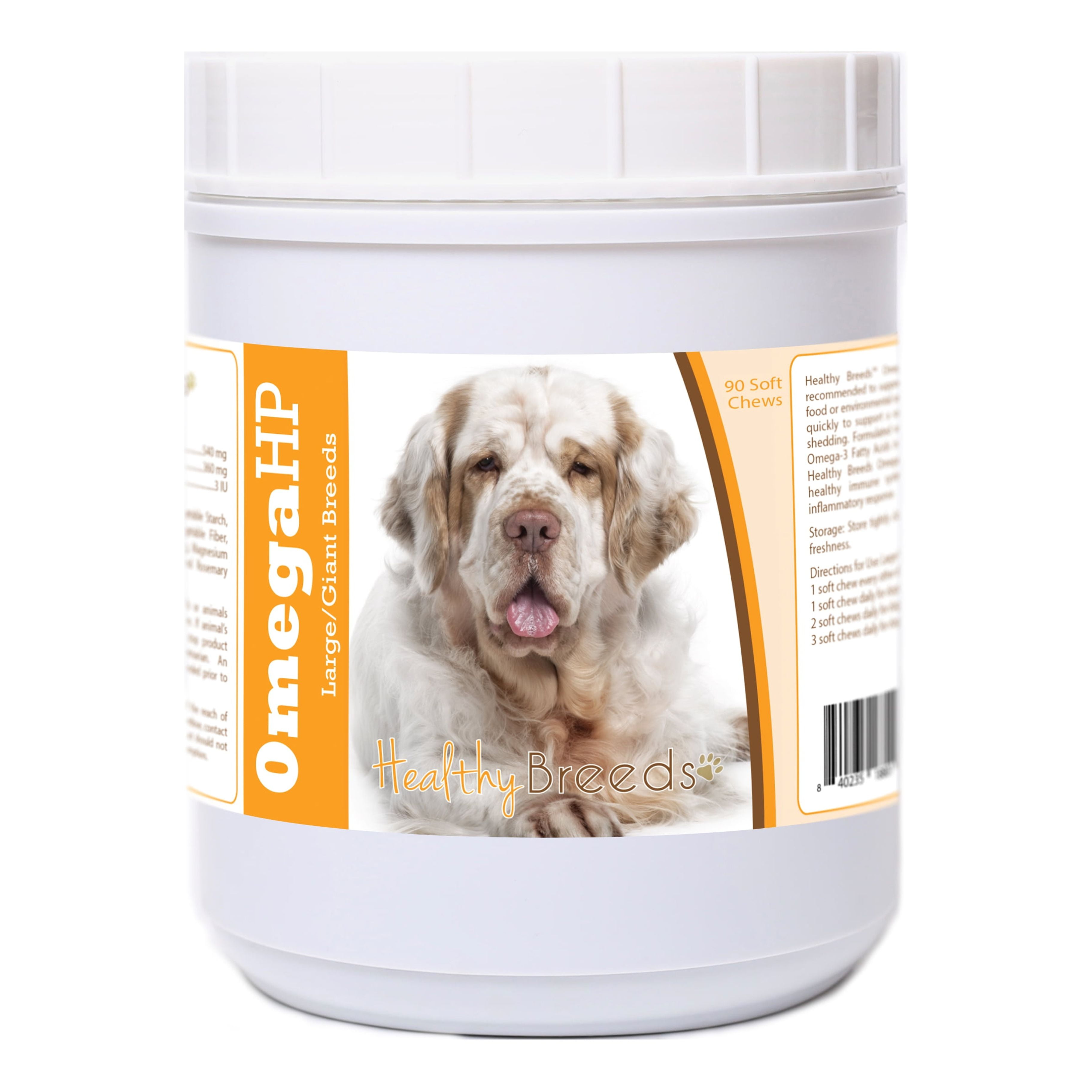 Healthy Breeds Clumber Spaniel Omega HP Fatty Acid Skin and Coat Support Soft Chews