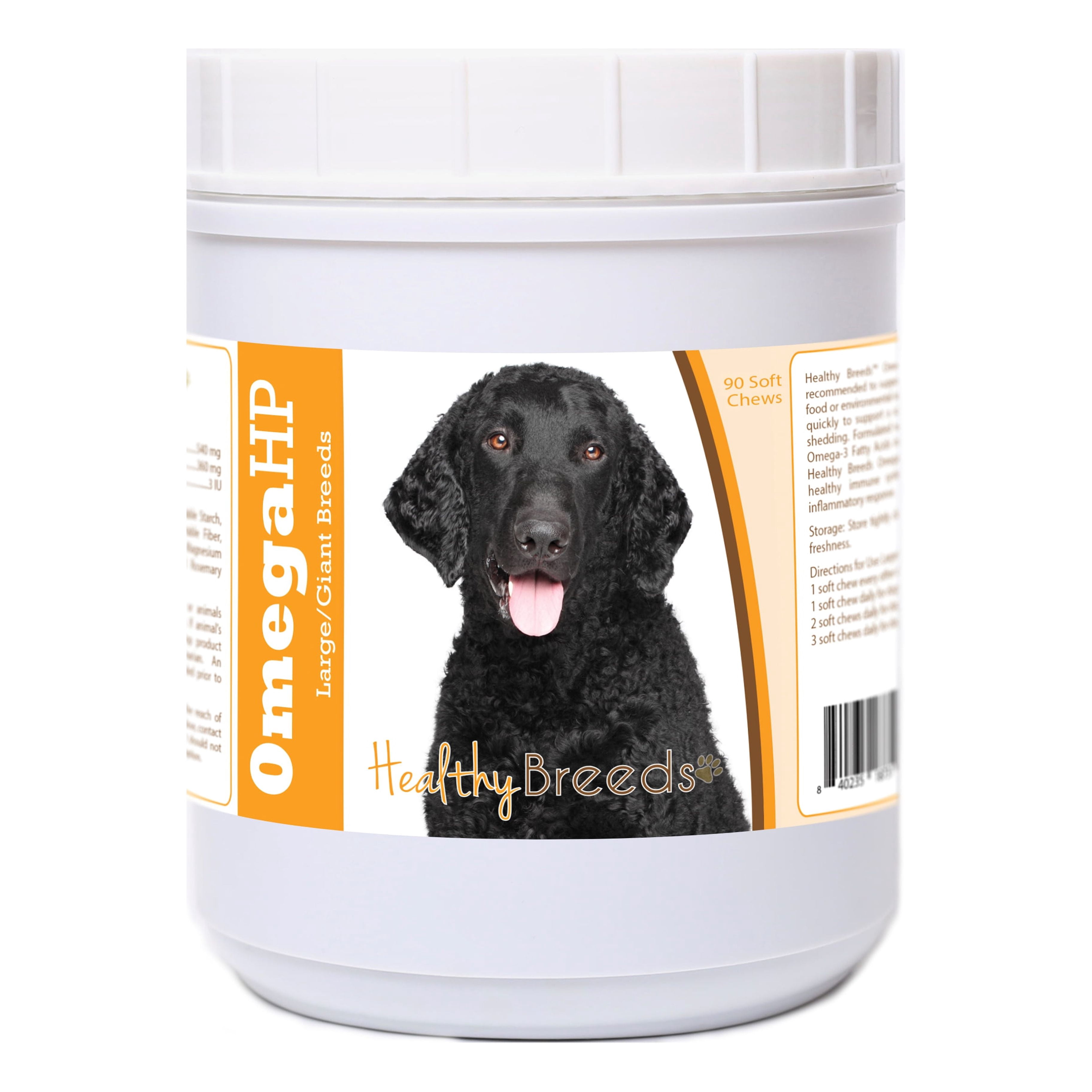 Healthy Breeds Curly-Coated Retriever Omega HP Fatty Acid Skin and Coat Support Soft Chews