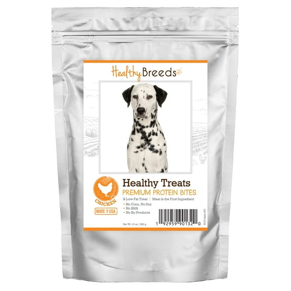 Healthy Breeds Dalmatian Healthy Treats Premium Protein Bites Chicken Dog Treats 10 oz