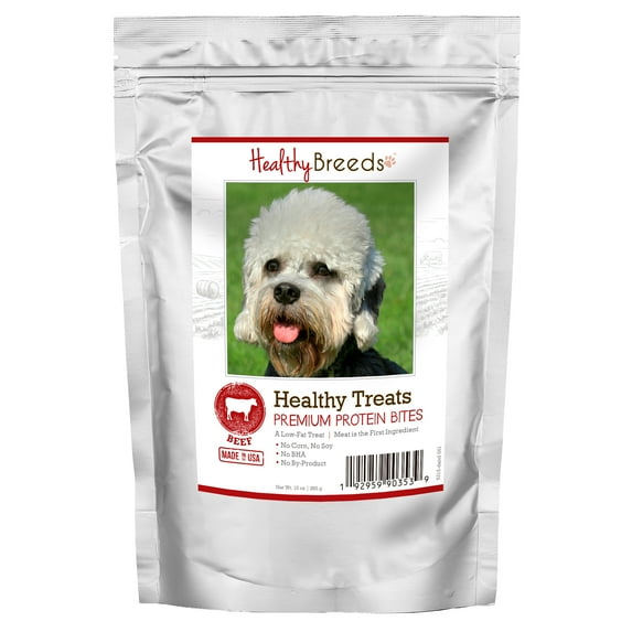 Healthy Breeds Dandie Dinmont Terrier Healthy Treats Premium Protein Bites Beef 10 oz