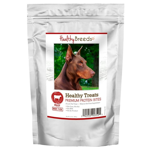 Healthy Breeds Doberman Pinscher Healthy Treats Premium Protein Bites Beef 10 oz