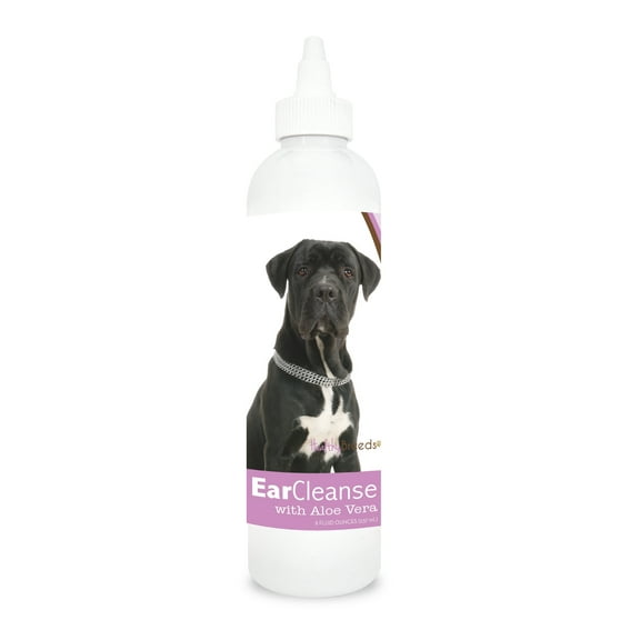 Healthy Breeds Dog Ear Cleanse with Aloe Vera for Cane Corso, Sweat Pea and Vanilla 8 oz