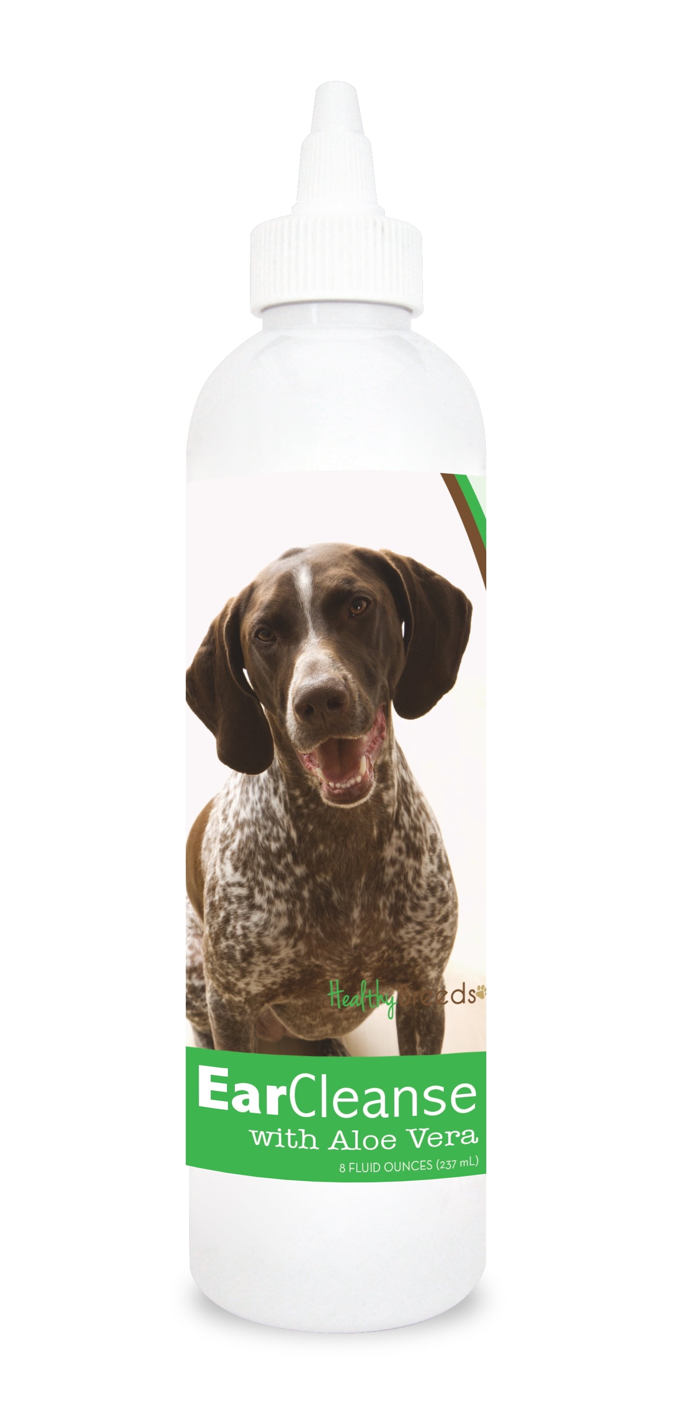 Healthy Breeds Dog Ear Cleanse with Aloe Vera for German Shorthaired Pointer, Cucumber Melon Scent 8 oz