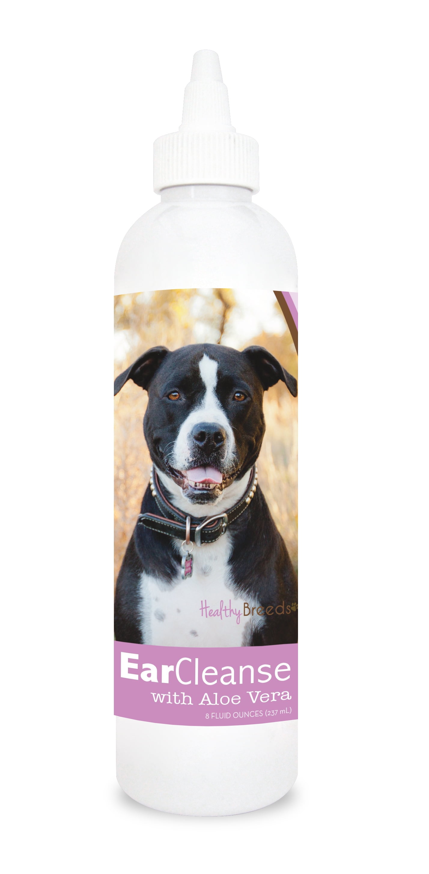 Healthy Breeds Dog Ear Cleanse with Aloe Vera for Pit Bull, Sweat Pea and Vanilla 8 oz