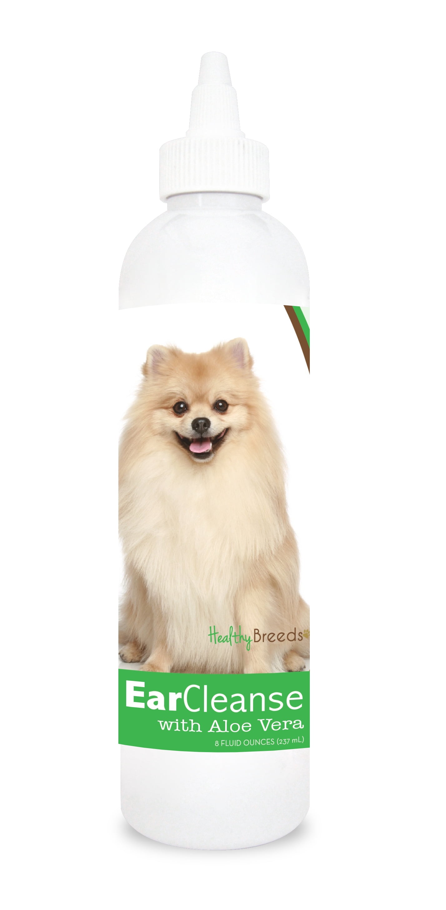 Healthy Breeds Dog Ear Cleanse with Aloe Vera for Pomeranian, Cucumber Melon Scent 8 oz