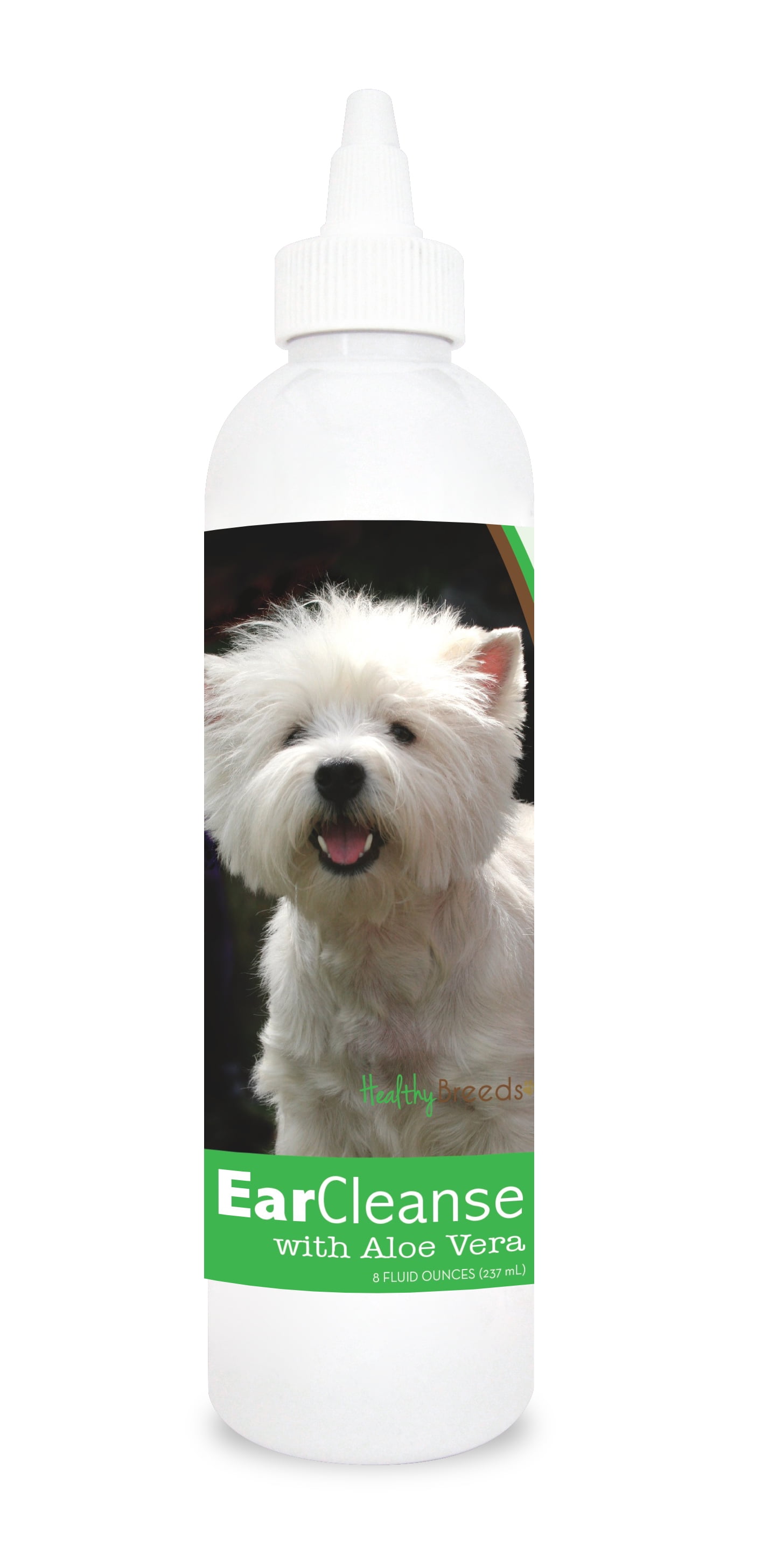 Healthy Breeds Dog Ear Cleanse with Aloe Vera for West Highland White Terrier, Cucumber Melon Scent 8 oz