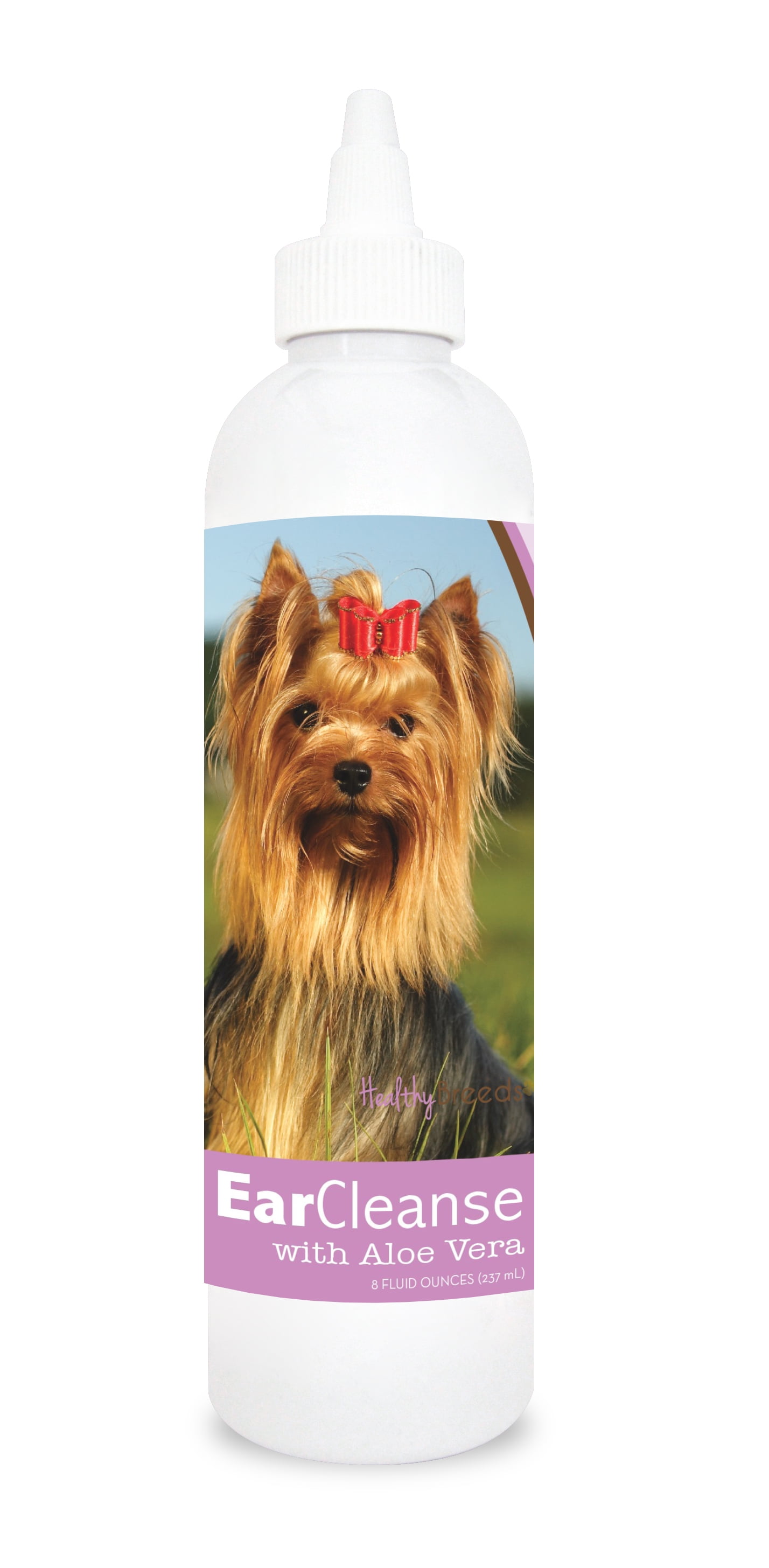 Healthy Breeds Dog Ear Cleanse with Aloe Vera for Yorkshire Terrier, Sweat Pea and Vanilla 8 oz