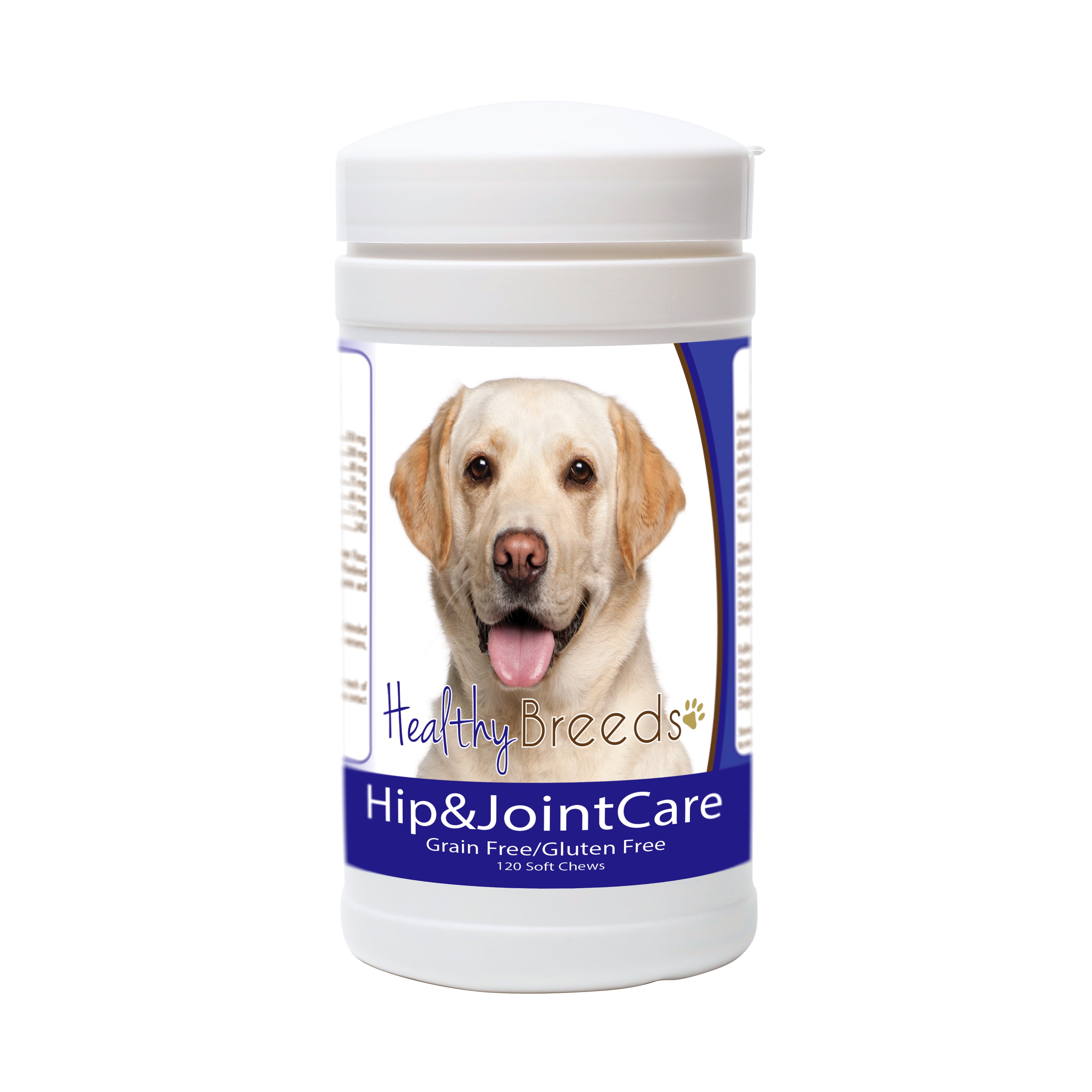Healthy Breeds Dog Hip and Joint Care Supplement Soft Chews for Labrador Retriever, Bacon Flavor