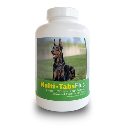 Healthy Breeds Dog Multi-Tab Vitamin and Mineral Supplement for Doberman Pinscher, 180 Chews