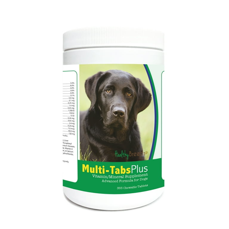 Healthy Breeds Dog Multi Tab Vitamin and Mineral Supplement for Labrador Retriever 365 Chews
