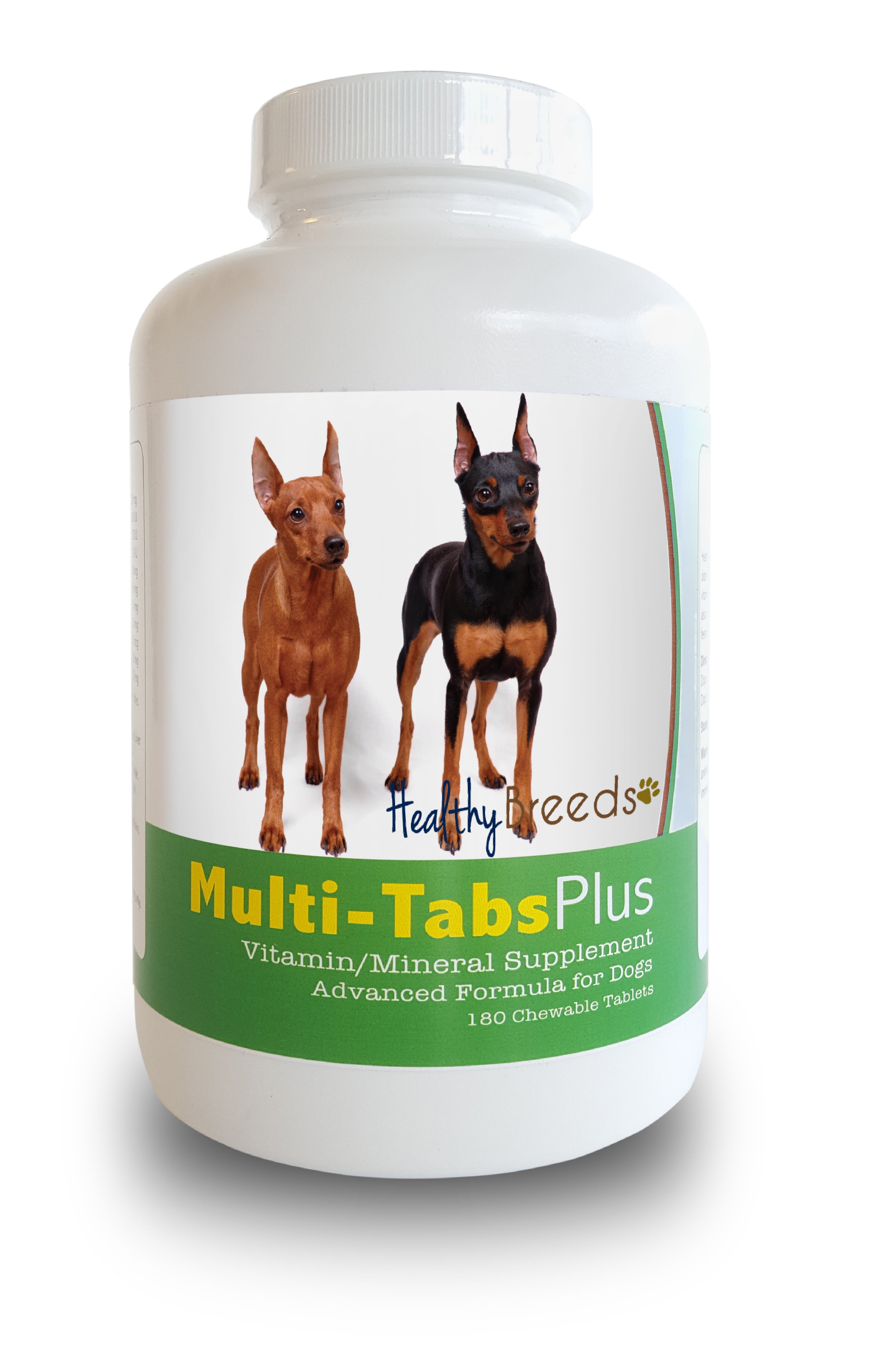 Healthy Breeds Dog Multi Tab Vitamin and Mineral Supplement for Miniature Pinscher 180 Chews Walmart
