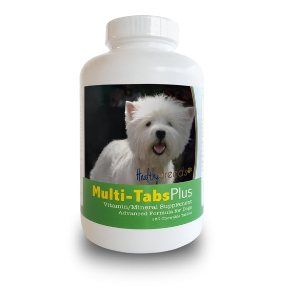 Healthy Breeds Dog Multi-Tab Vitamin and Mineral Supplement for West Highland White Terrier, 180 Chews