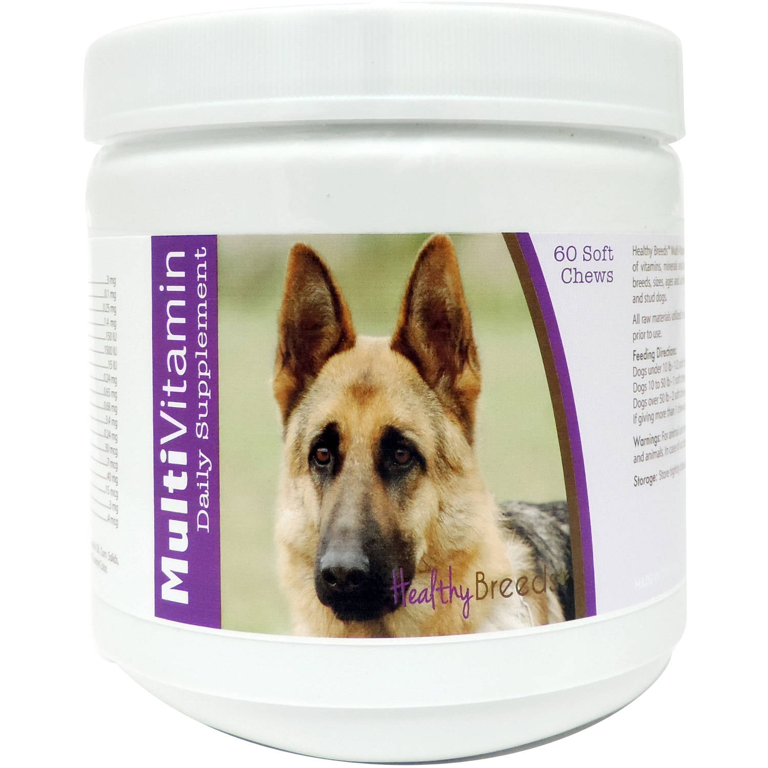 Healthy Breeds Dog MultiVitamin Soft Chew for German Shepherd, Daily