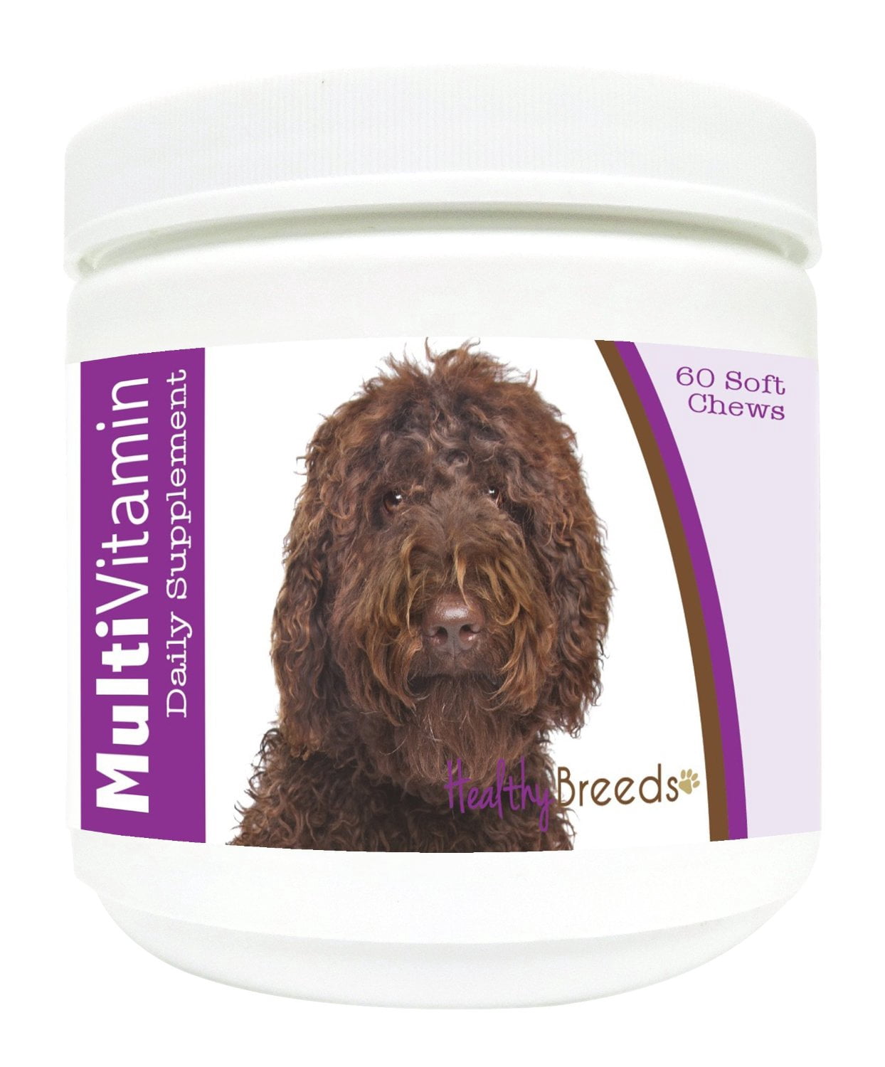 Healthy Breeds Dog Multi-Vitamin Soft Chew for Labradoodle, Daily Vitamin and Mineral Supplement, 60 Count