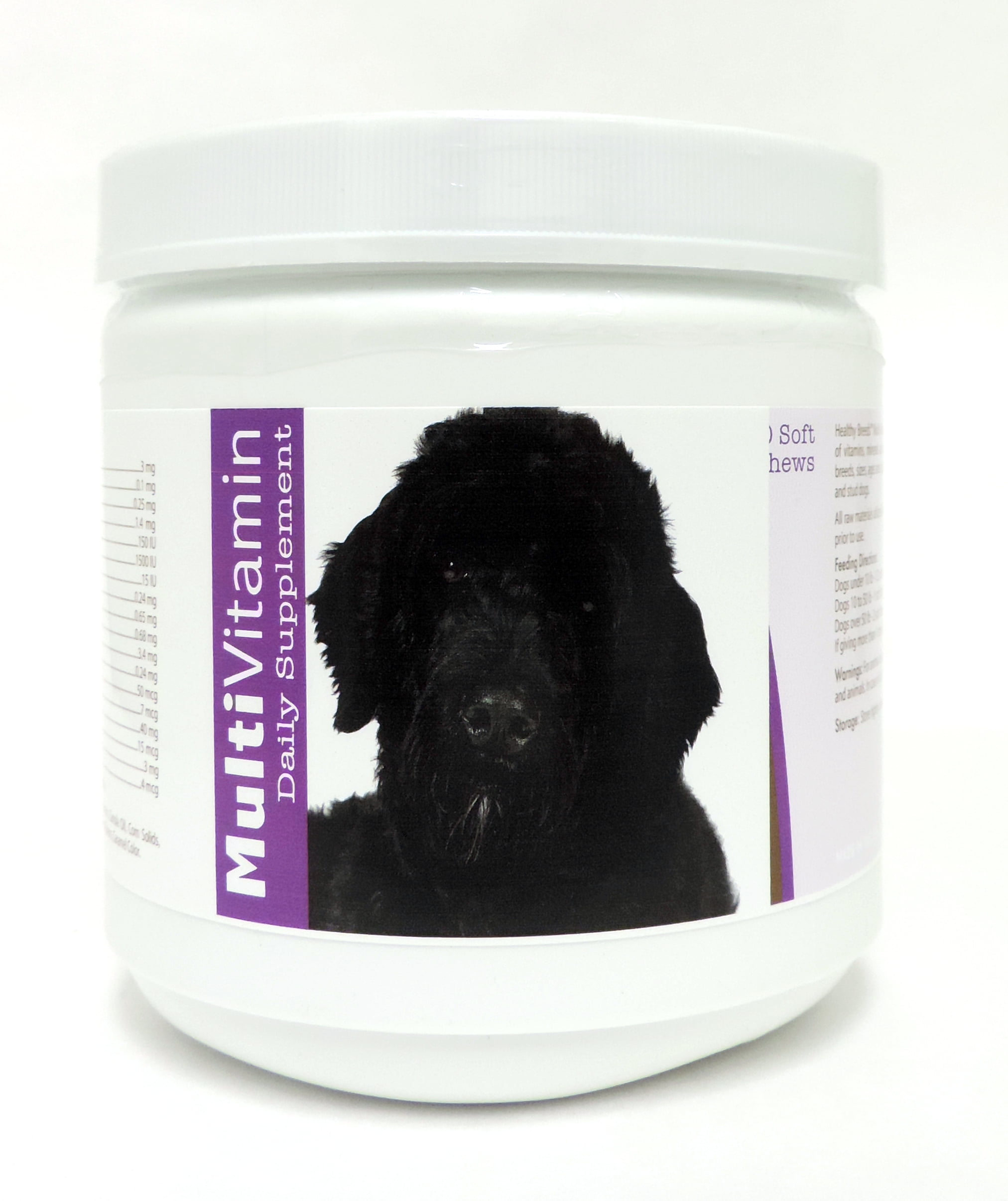 Healthy Breeds Dog Multi-Vitamin Soft Chew for Portuguese Water Dog, Daily Vitamin and Mineral Supplement, 60 Count