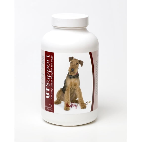 Healthy Breeds Dog Urinary Tract Support Cranberry Chewables for Airedale Terrier 75 Count