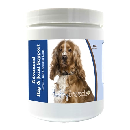 Healthy Breeds English Cocker Spaniel Advanced Hip & Joint Support Level III Soft Chews for Dogs 120 Count